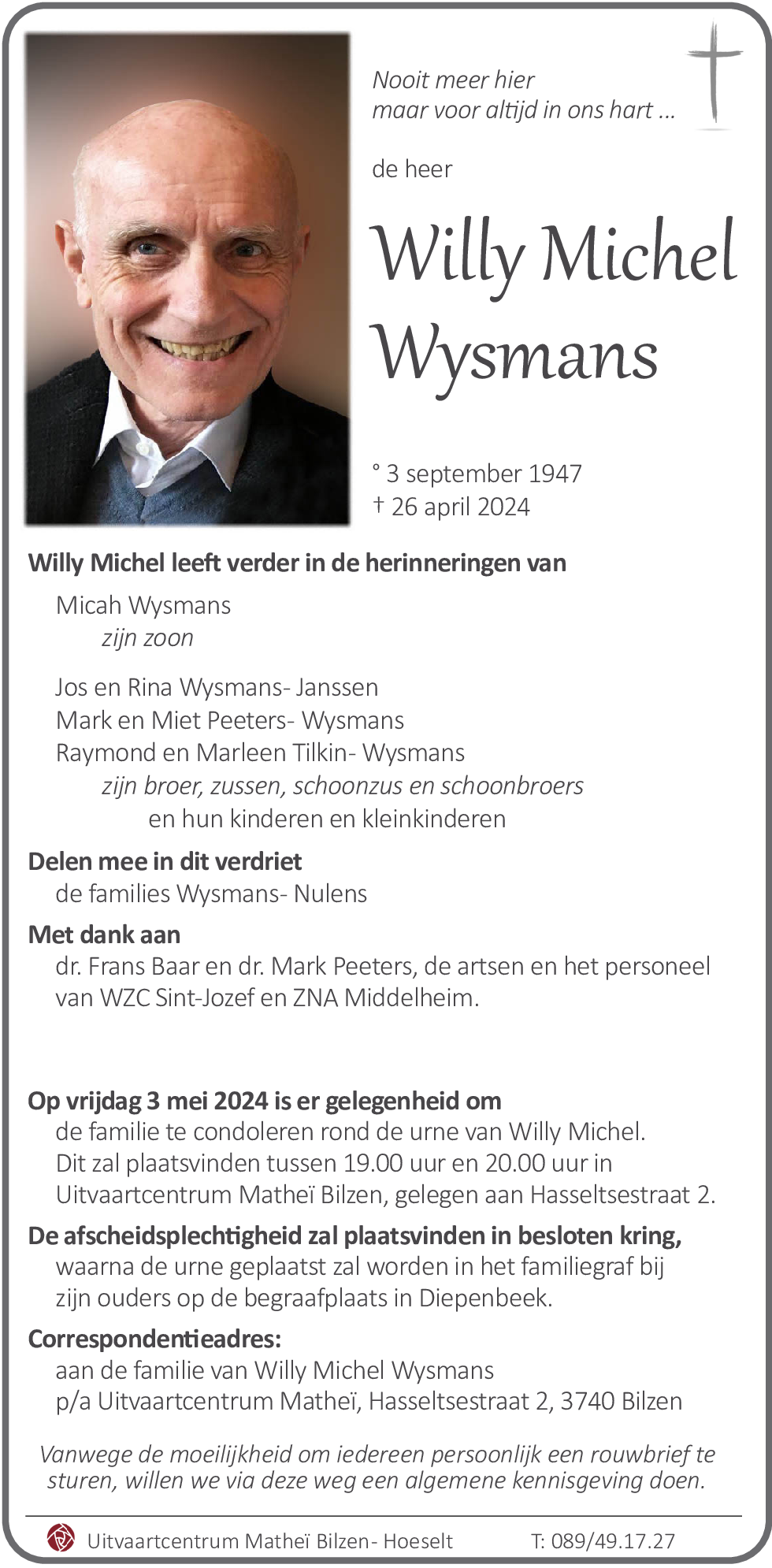 Willy Michel Wysmans