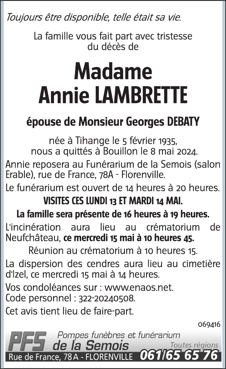 Annie LAMBRETTE