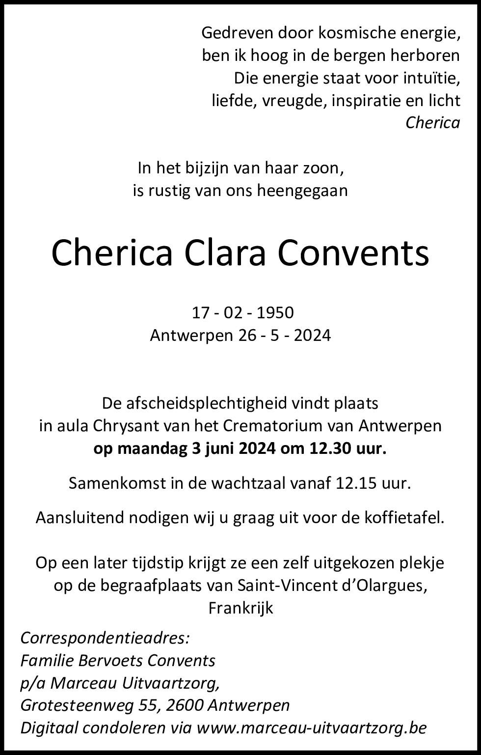 CHERICA CONVENTS