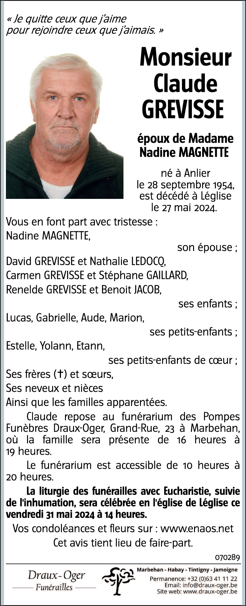 Claude GREVISSE