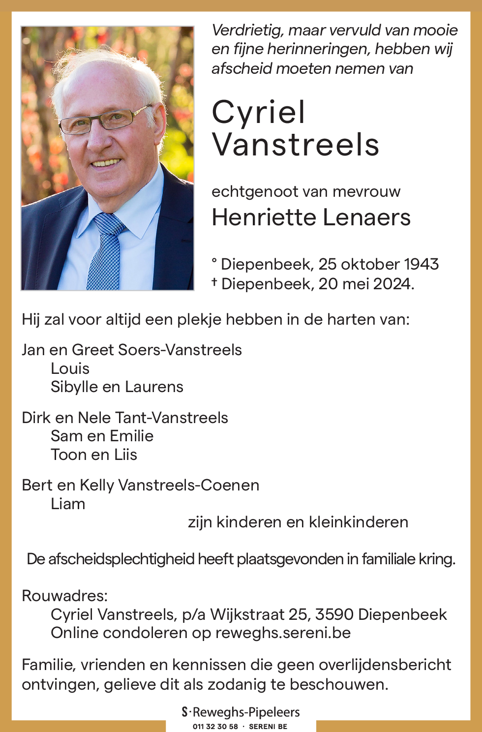 Cyriel Vanstreels