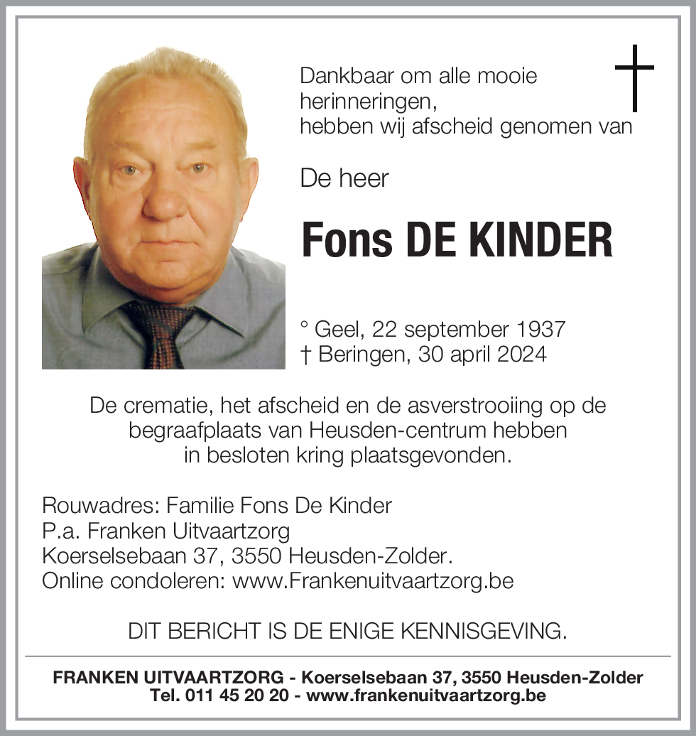 Fons DE KINDER