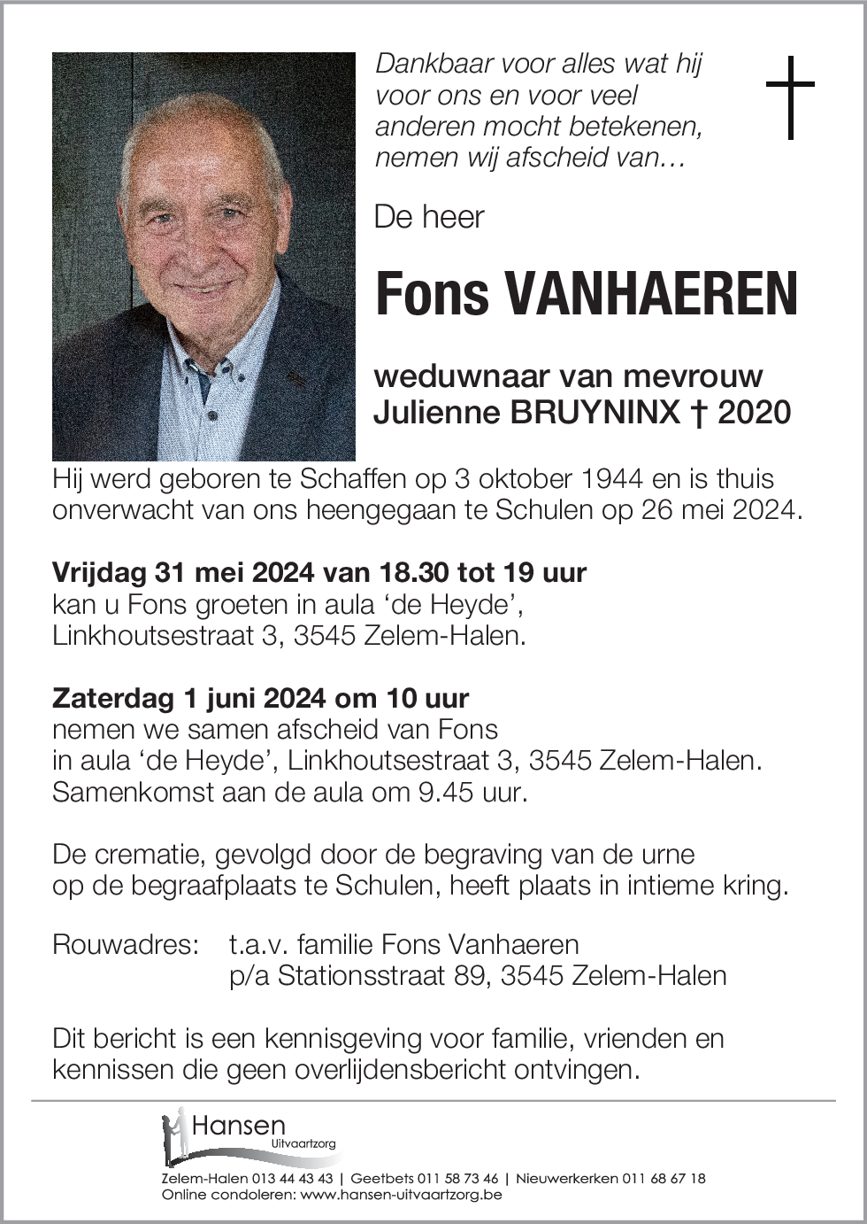 Fons VANHAEREN