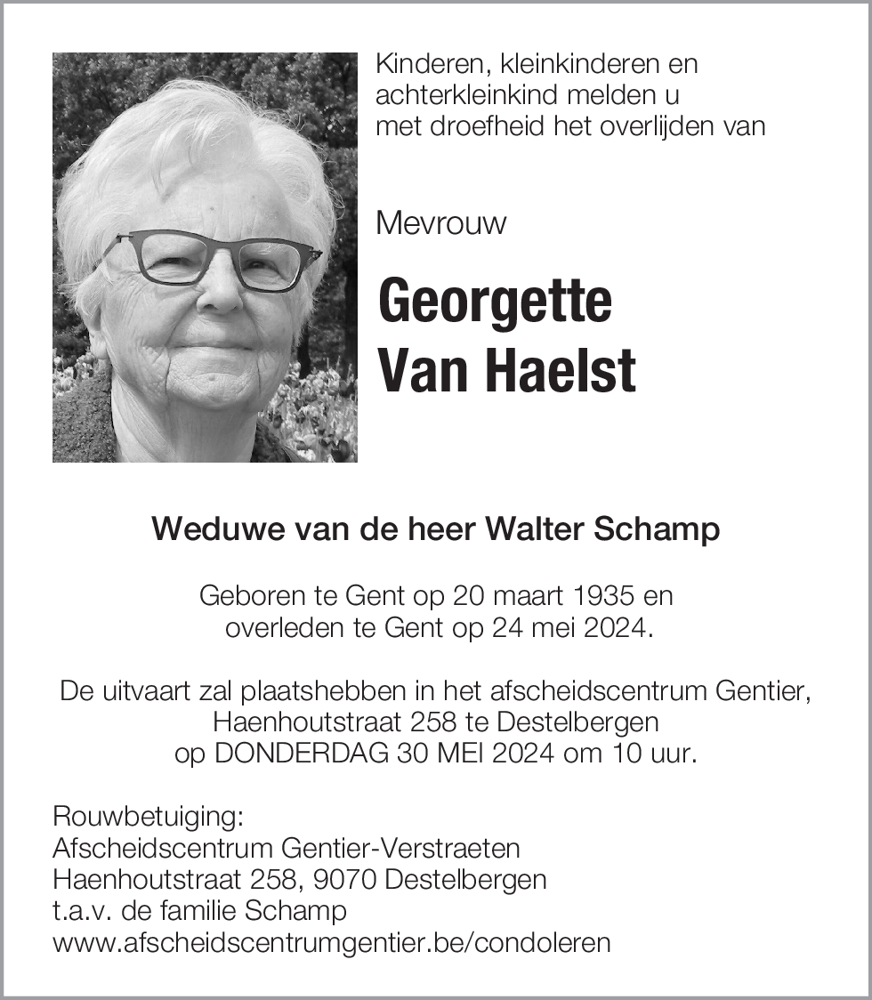 Georgette Van Haelst