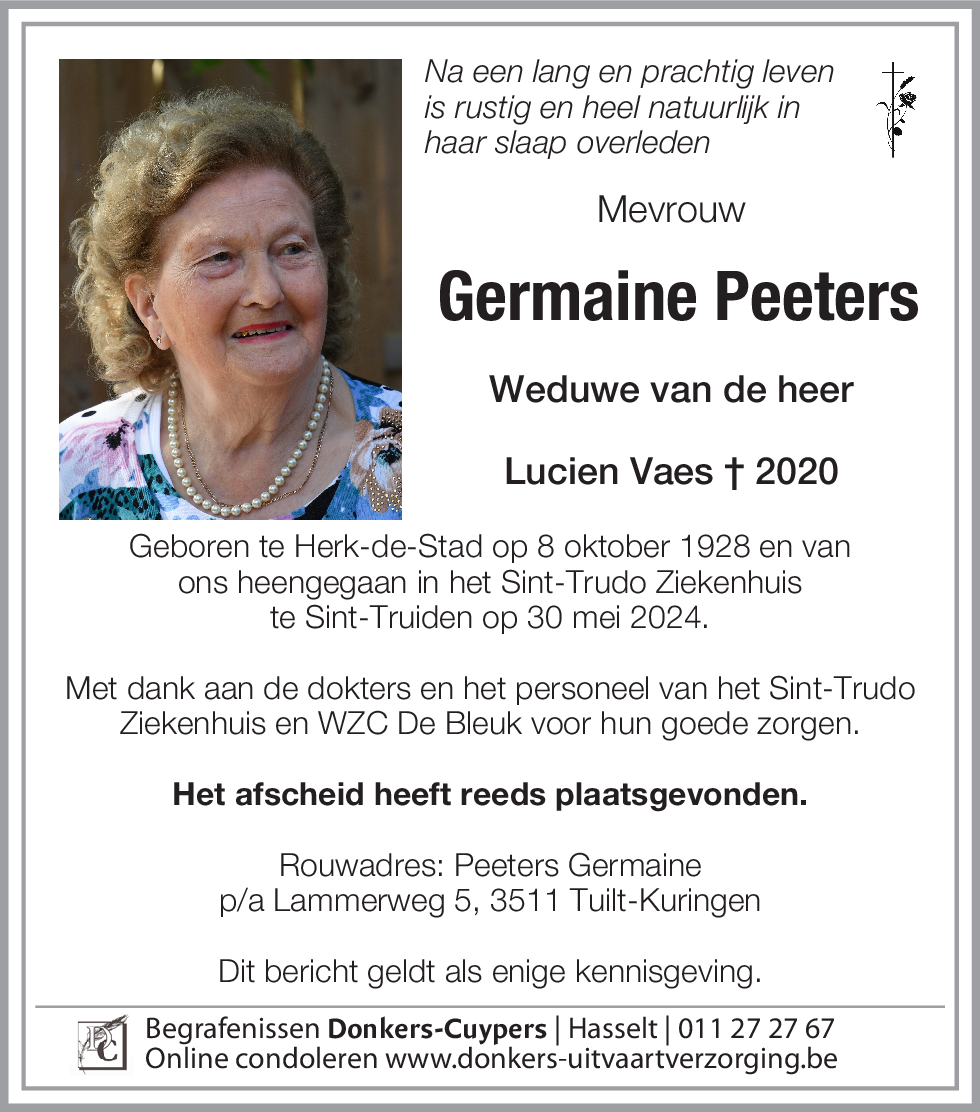 Germaine Peeters