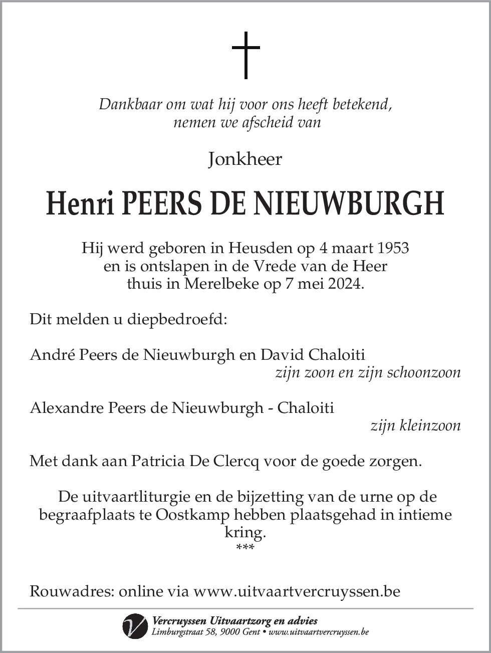 Henri Peers de Nieuwburgh