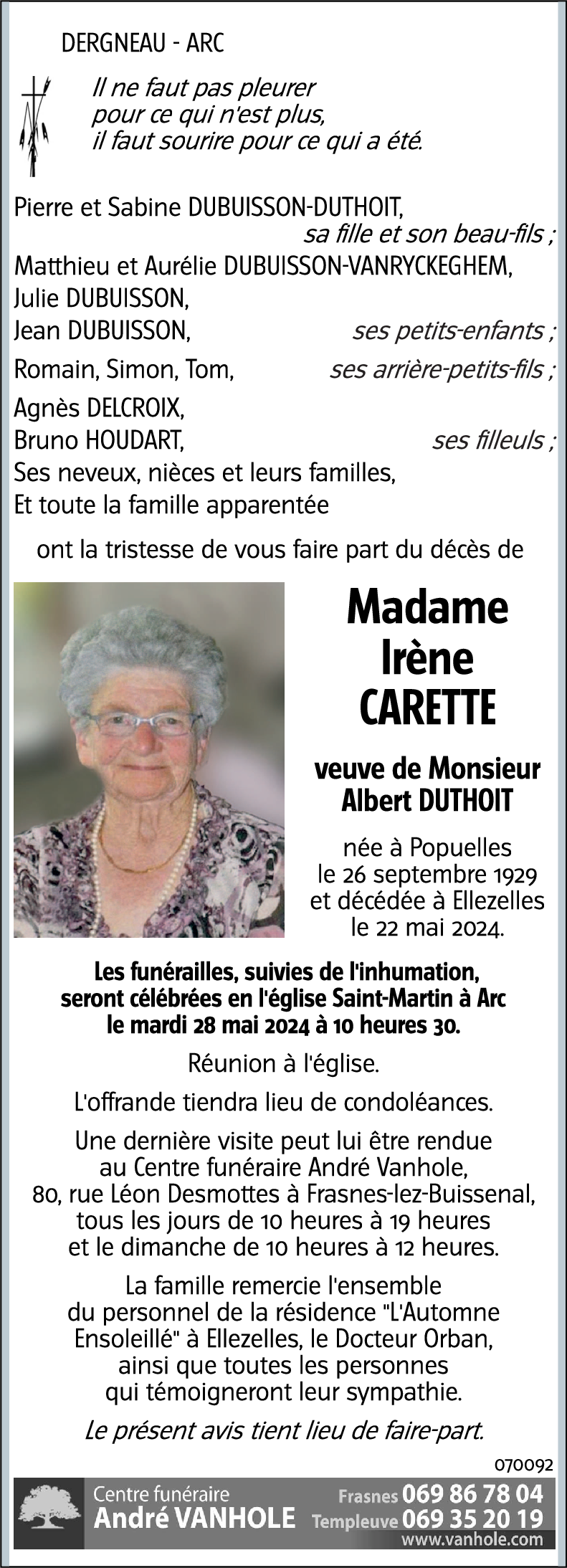 Irène CARETTE