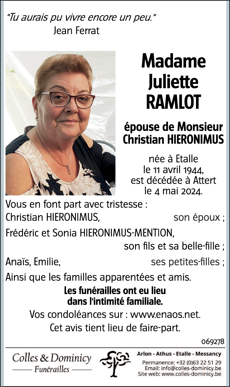 Juliette RAMLOT