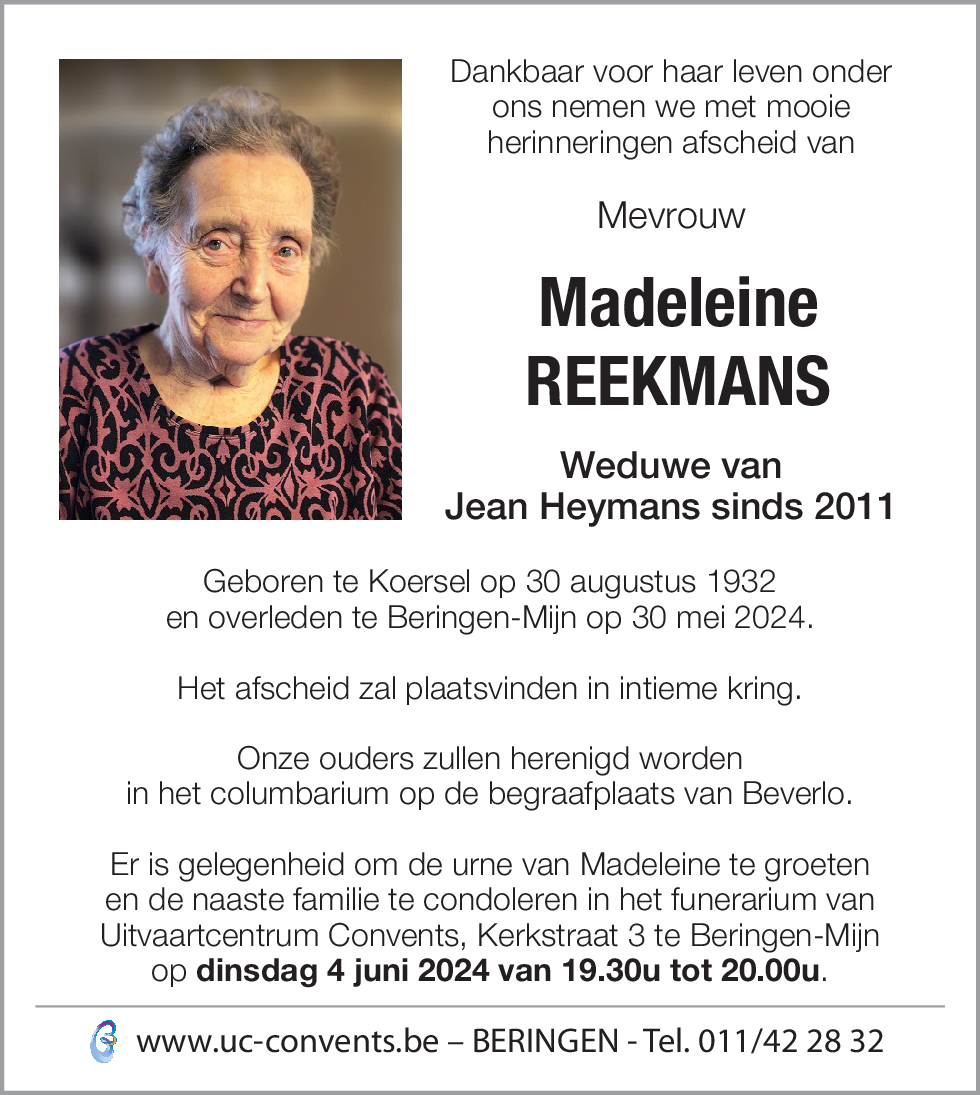 Madeleine Reekmans