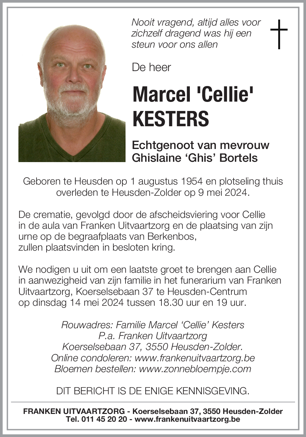 Marcel 'Cellie' KESTERS