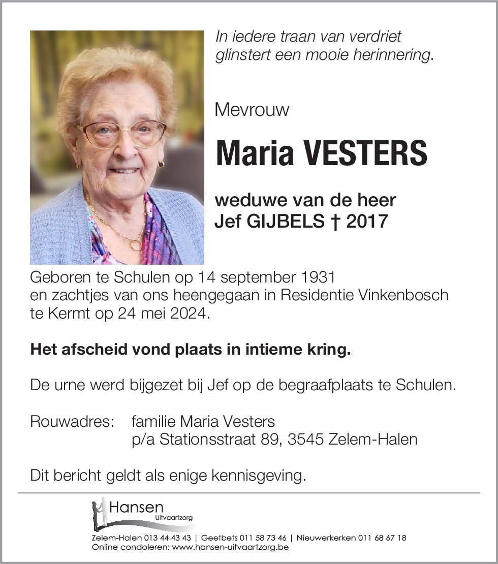 Maria VESTERS