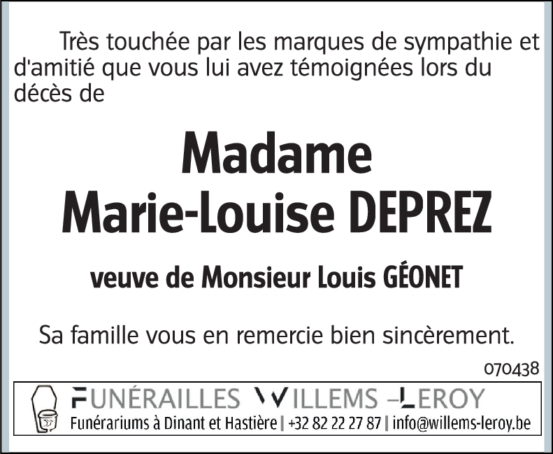 Marie-Louise DEPREZ