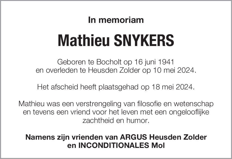 Mathieu Snykers