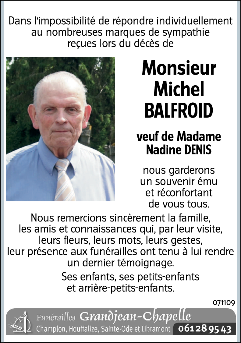 Michel BALFROID