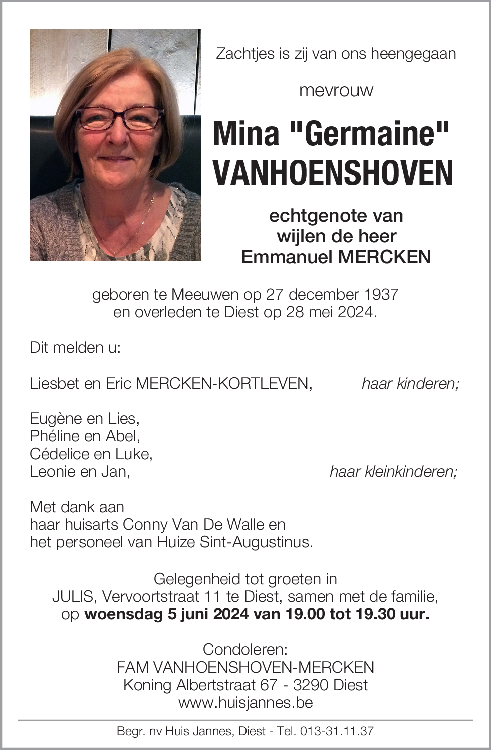 Mina Vanhoenshoven