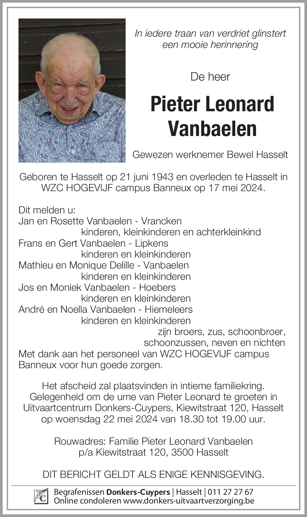 Pieter Leonard Vanbaelen