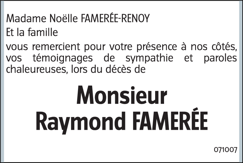 Raymond FAMEREE