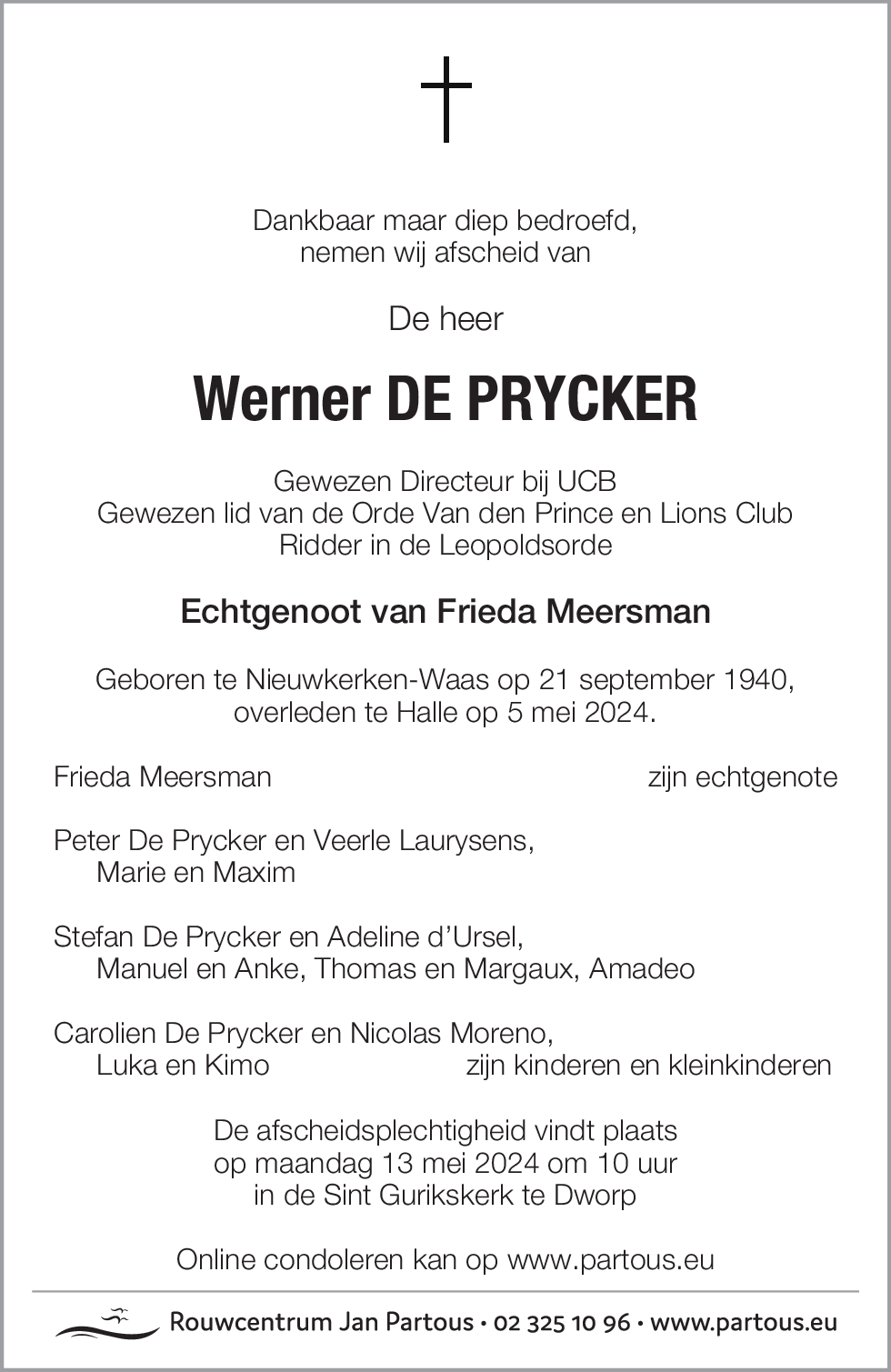 Werner De Prycker