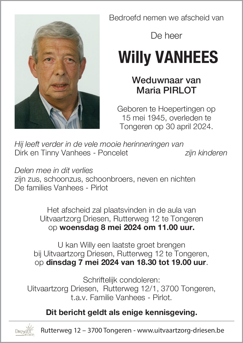 Willy Vanhees