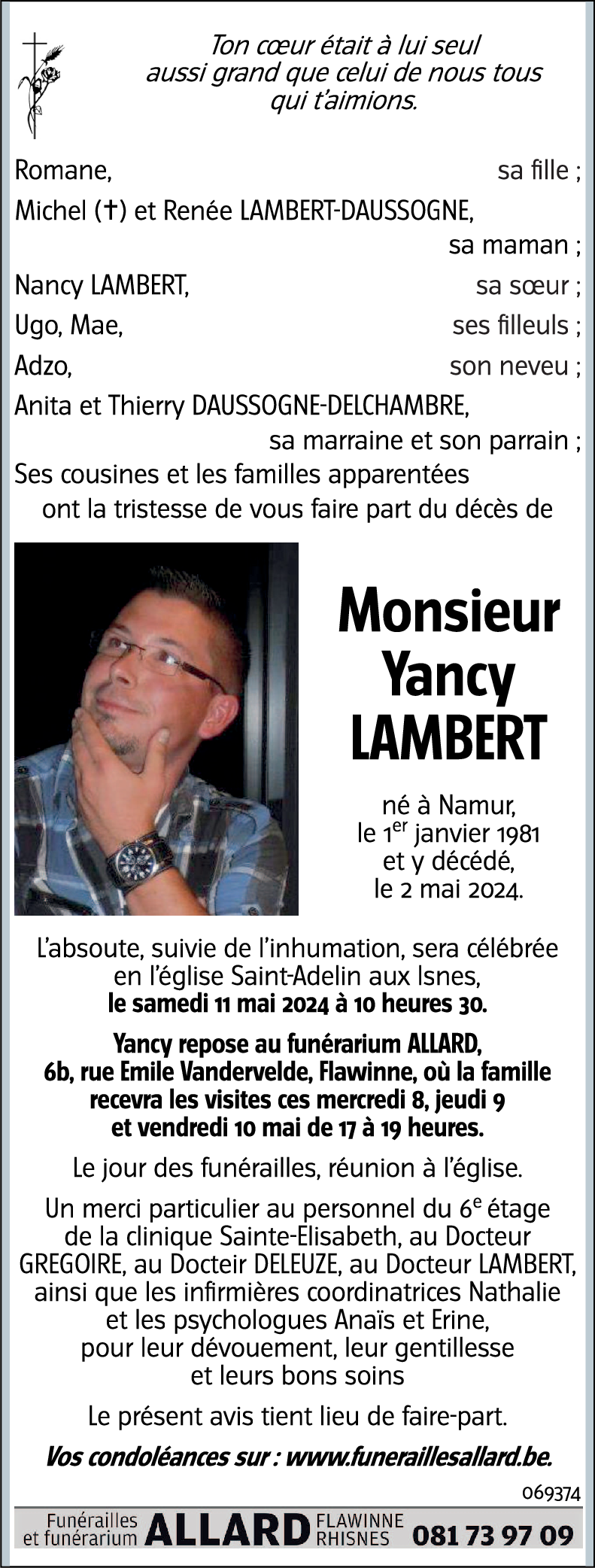 Yancy LAMBERT