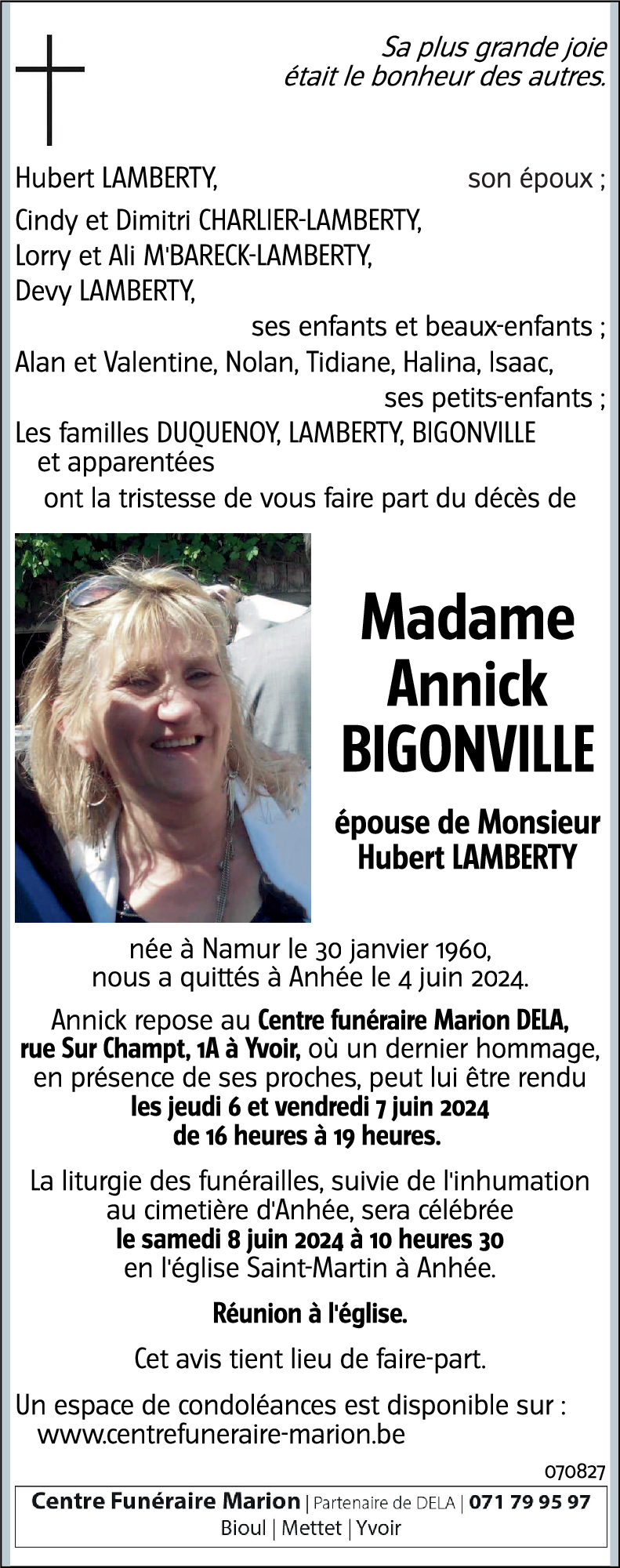 Annick BIGONVILLE