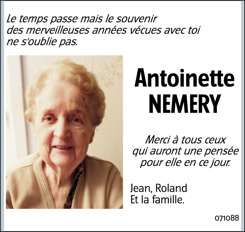 Antoinette NEMERY.
