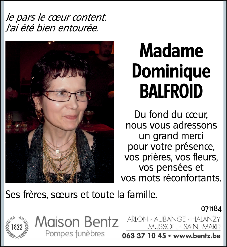 Dominique BALFROID