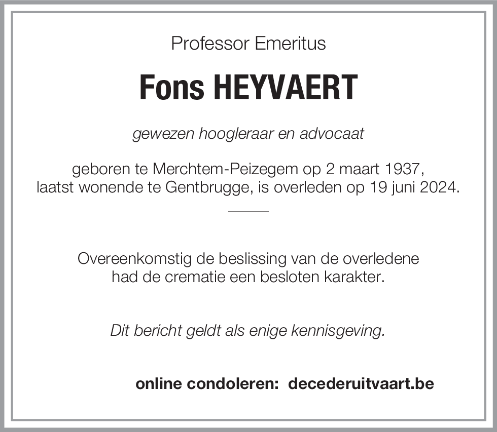 Fons HEYVAERT