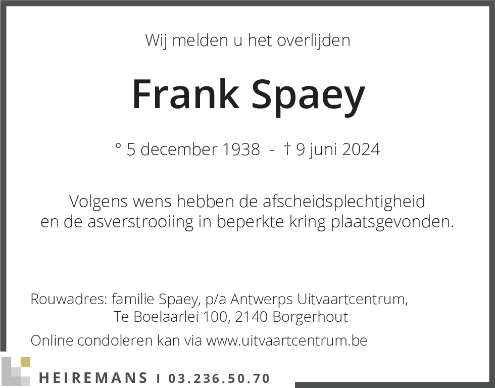 Frank Spaey