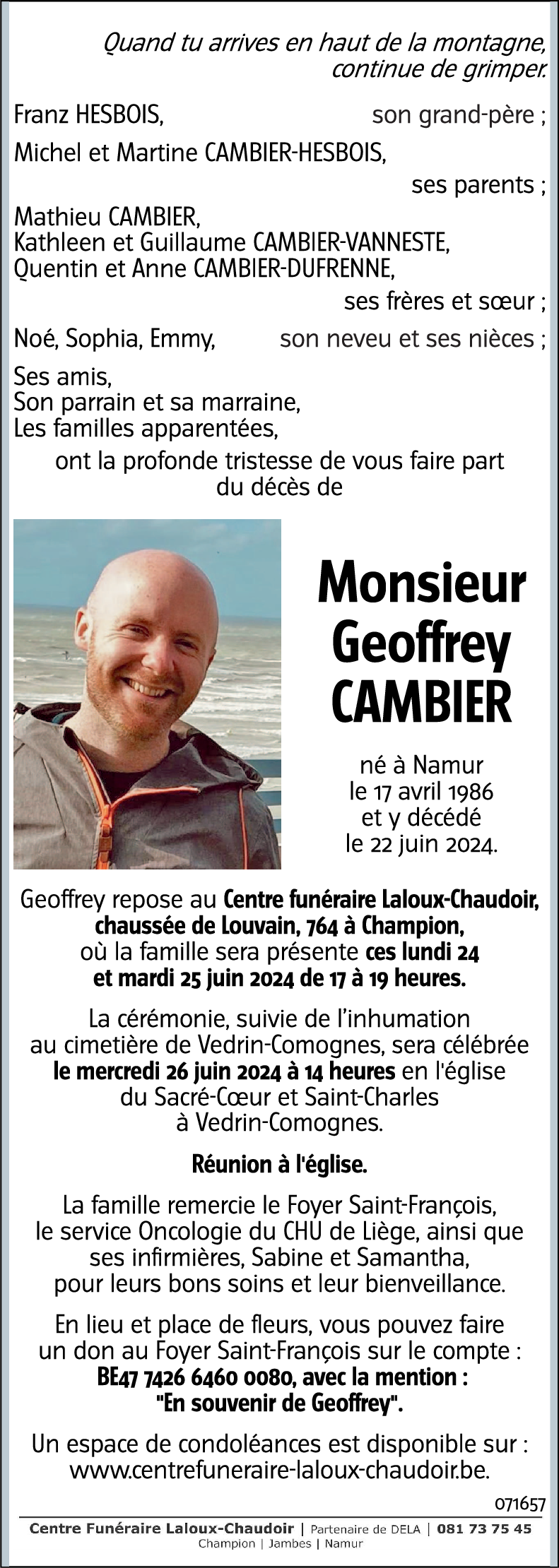 Geoffrey CAMBIER