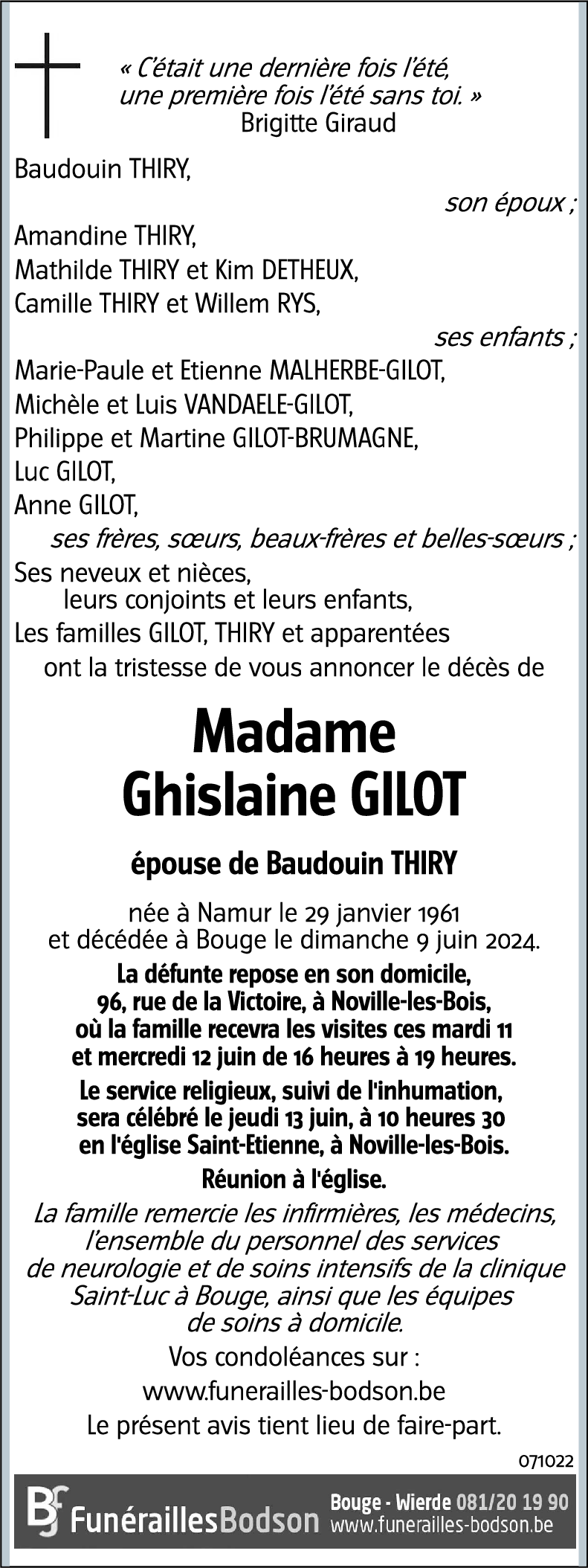 Ghislaine GILOT