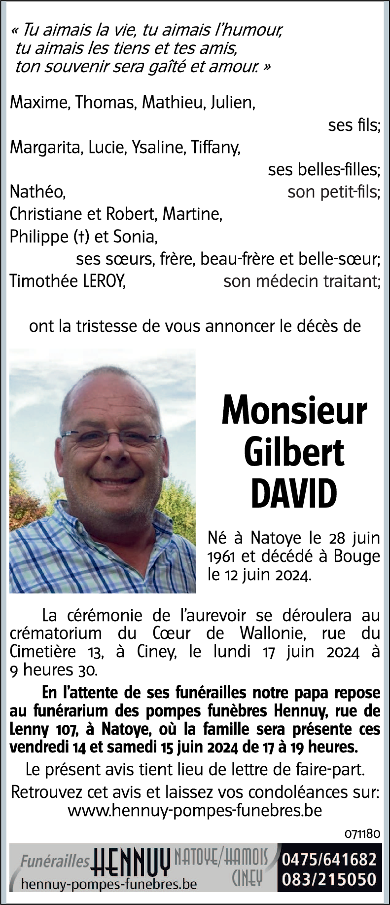 Gilbert DAVID