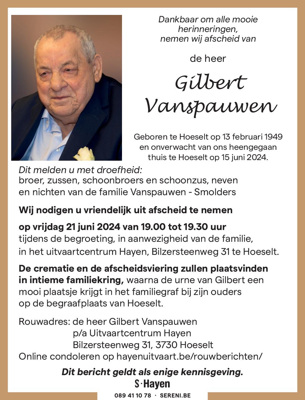 Gilbert Vanspauwen