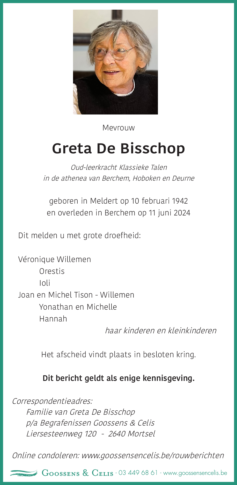 Greta De Bisschop