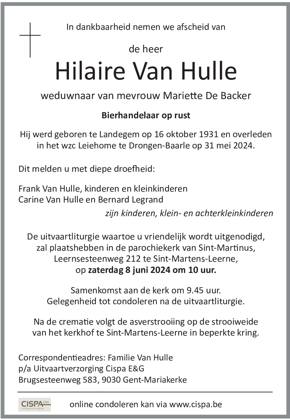 Hilaire Van Hulle