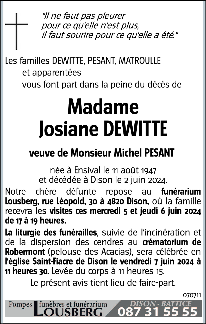 Josiane DEWITTE