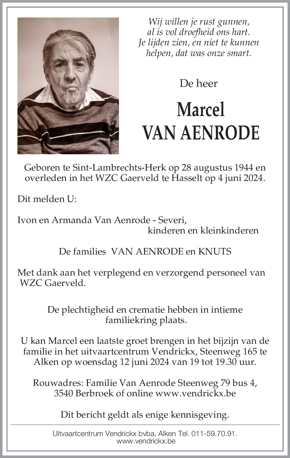 Marcel Van Aenrode