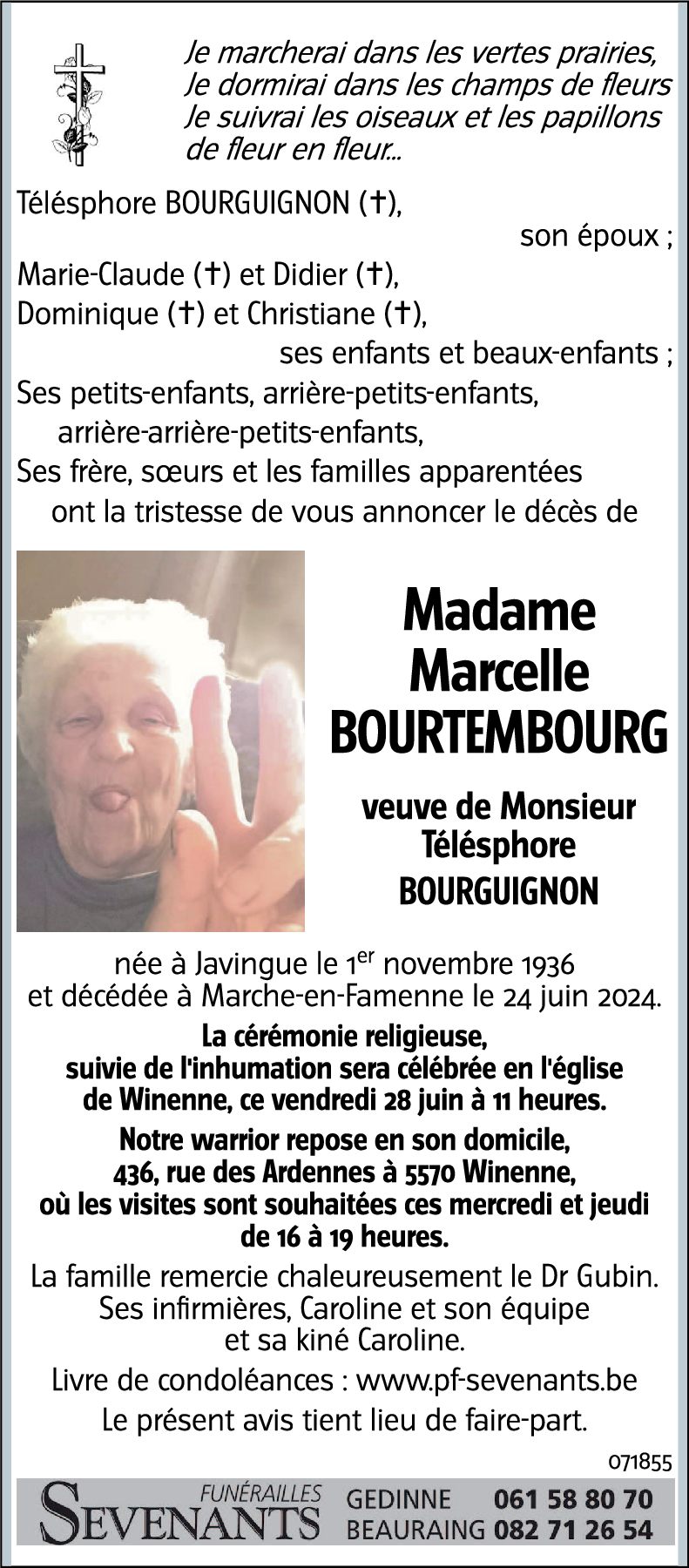 Marcelle BOURTEMBOURG