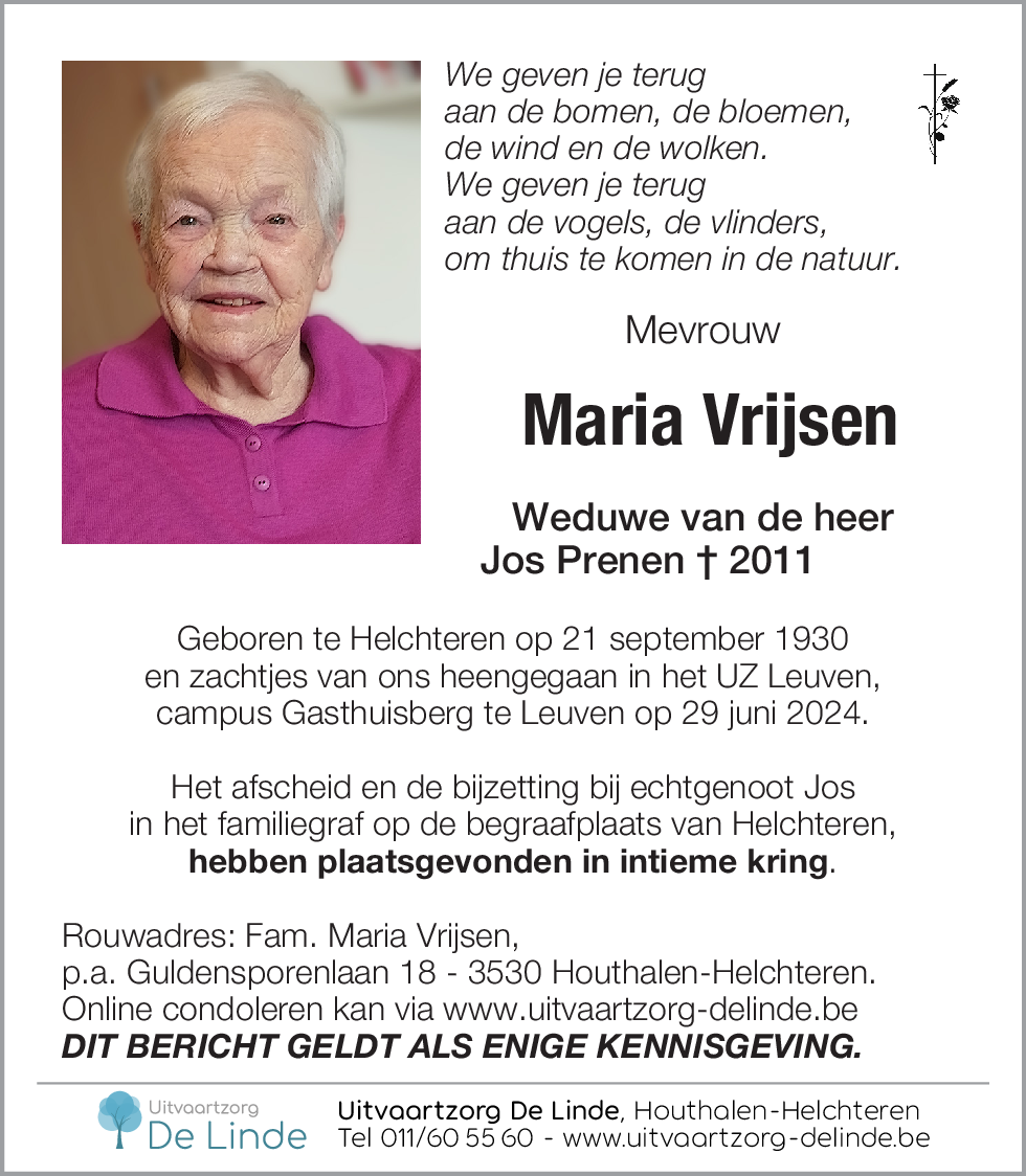 Maria Vrijsen