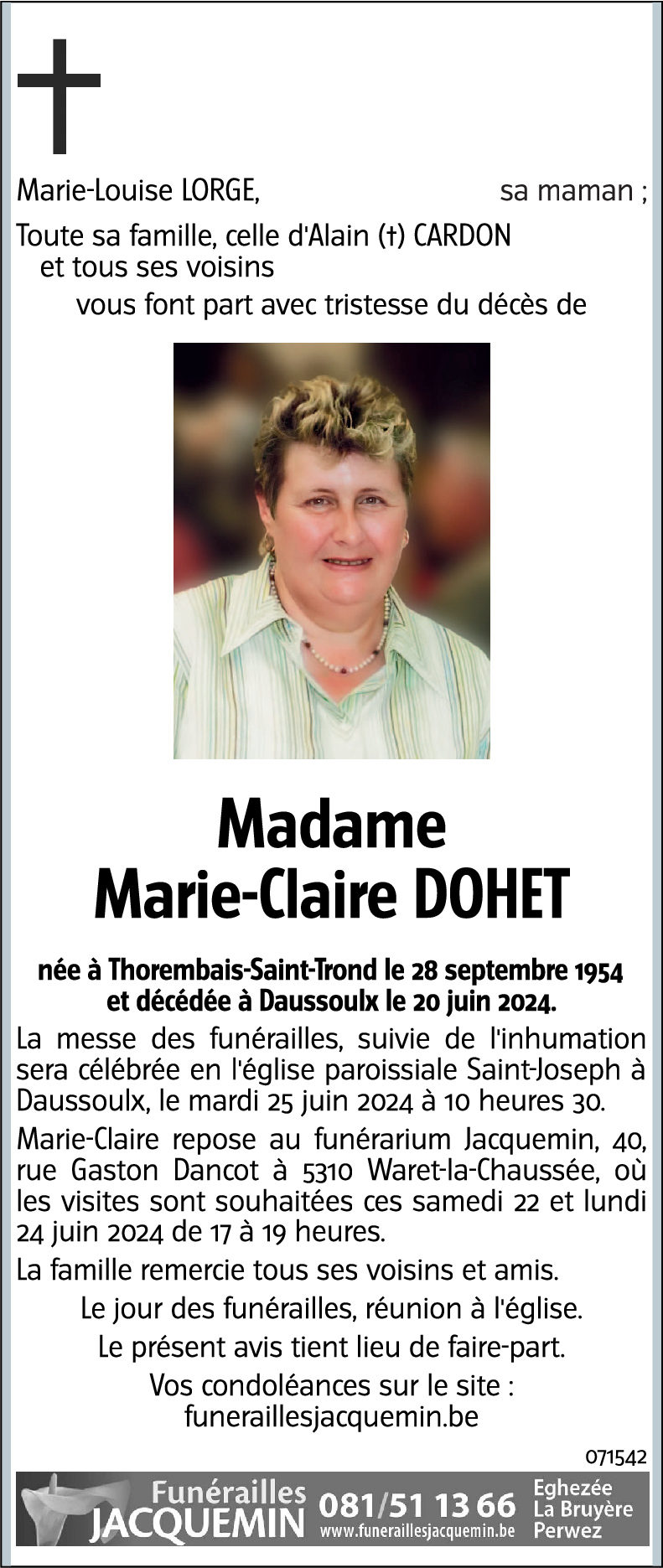 Marie-Claire Dohet