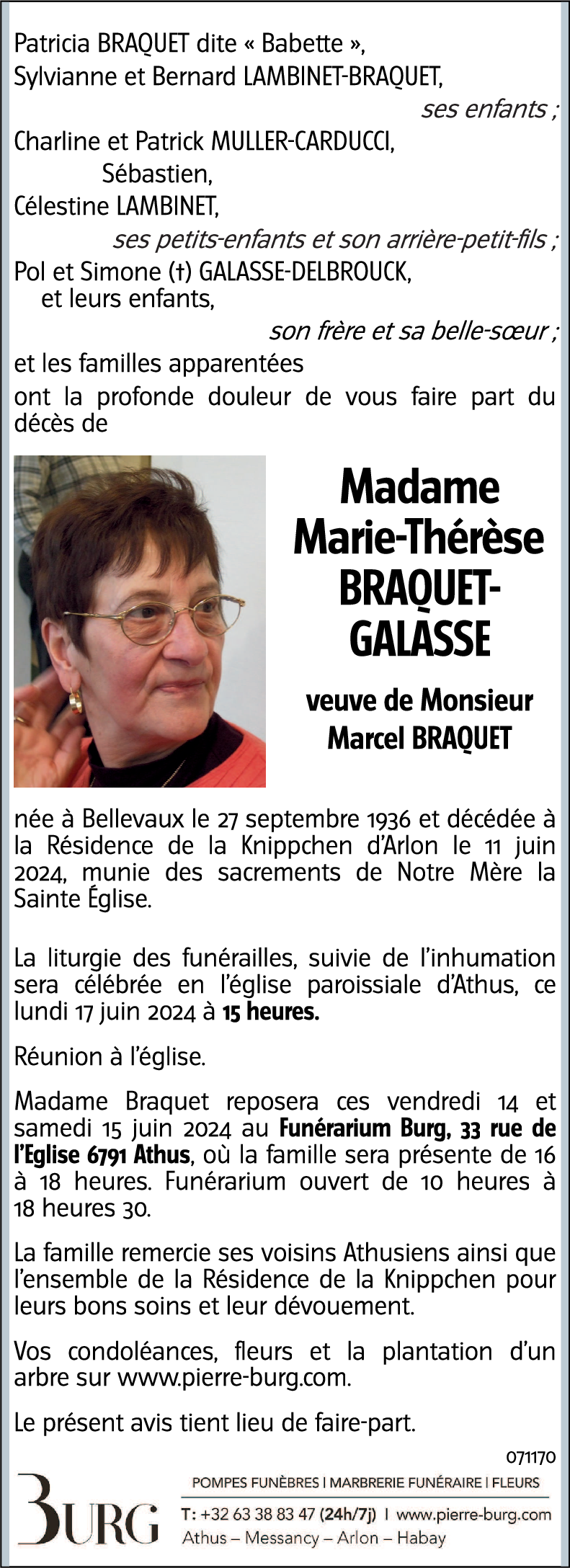 Marie-Thérèse GALASSE