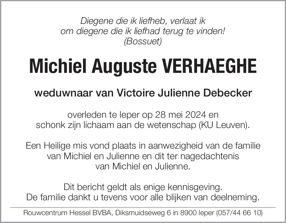 Michiel Auguste Verhaeghe