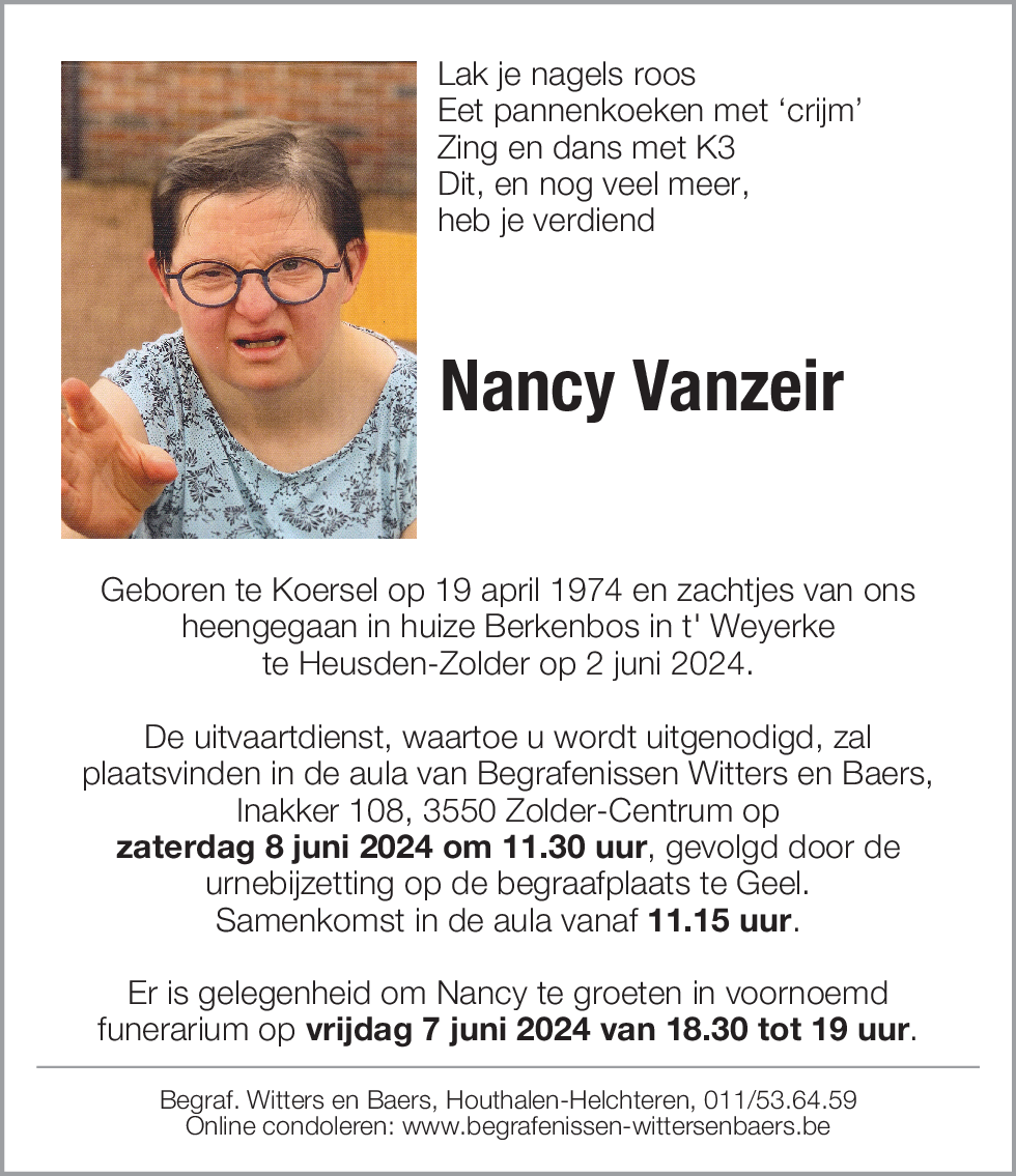 Nancy Vanzeir