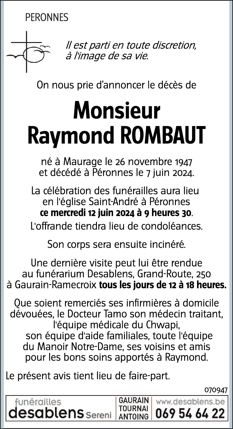 Raymond ROMBAUT