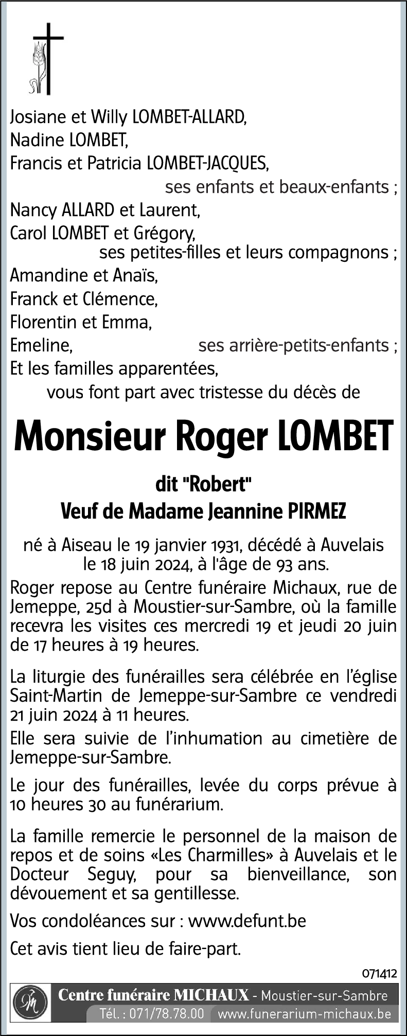 Roger LOMBET