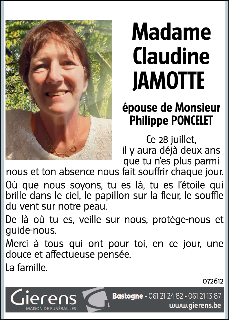 Claudine JAMOTTE