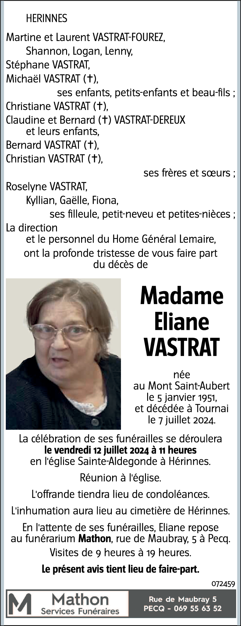 Eliane VASTRAT