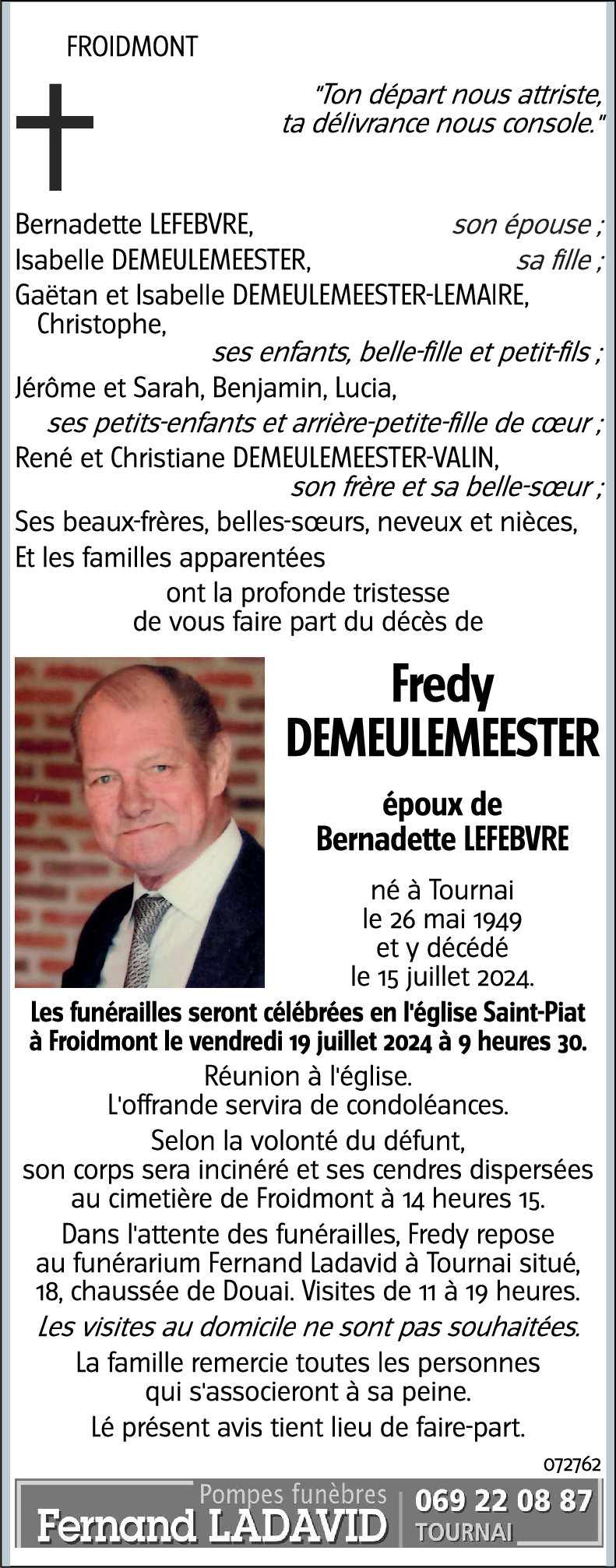 Fredy DEMEULEMEESTER