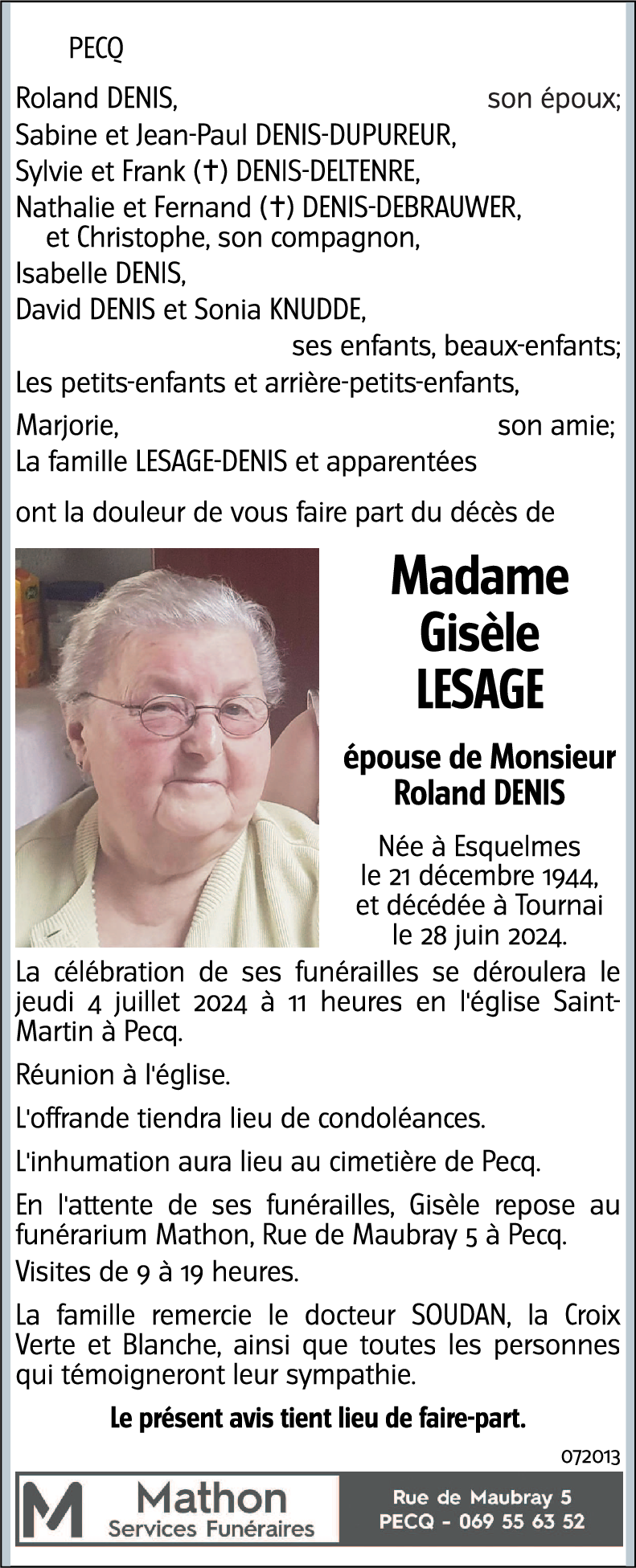 Gisèle Lesage