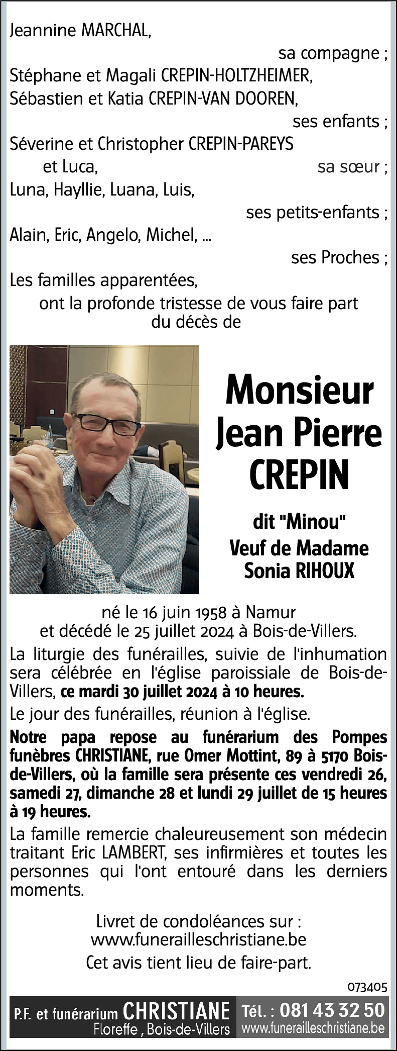 Jean Pierre CREPIN